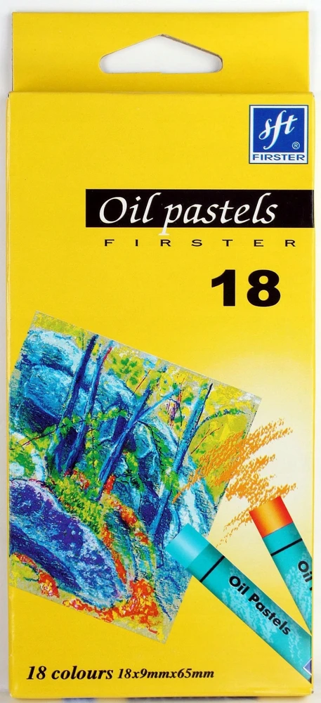 Firster Aliejinės pastelės vaikams 18 spalvų