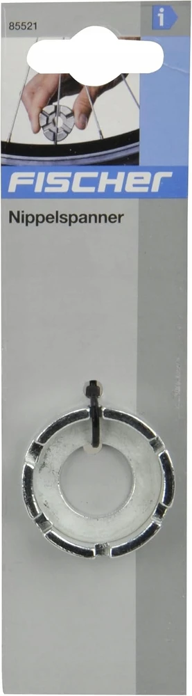 FISCHER bicycle nipple wrench, round (sidabrinis)