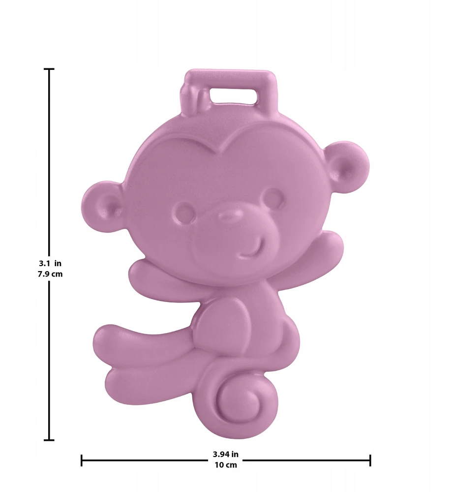 FISHER PRICE BABY TEETHER PURPLE MONKEY SOFT BE BPA