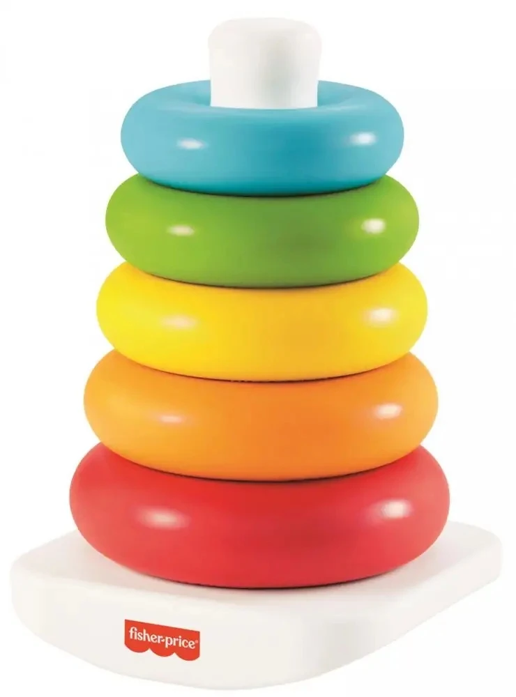 FISHER-PRICE Bokštelis „Supk ir statyk“ eko pakuotėje