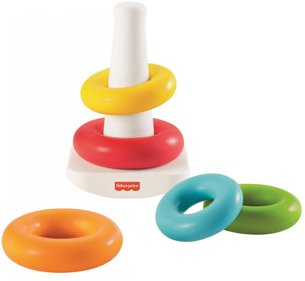 FISHER-PRICE Bokštelis „Supk ir statyk“ eko pakuotėje