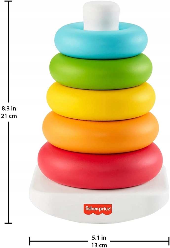 FISHER-PRICE Bokštelis „Supk ir statyk“ eko pakuotėje