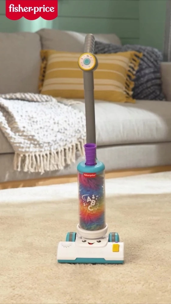 FISHER PRICE dulkių siurblys žaislas Mokykitės ir juokkitės! Malucha 2in1 JMM36