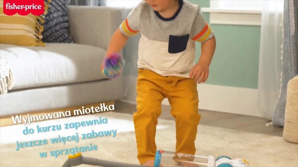 FISHER PRICE dulkių siurblys žaislas Mokykitės ir juokkitės! Malucha 2in1 JMM36