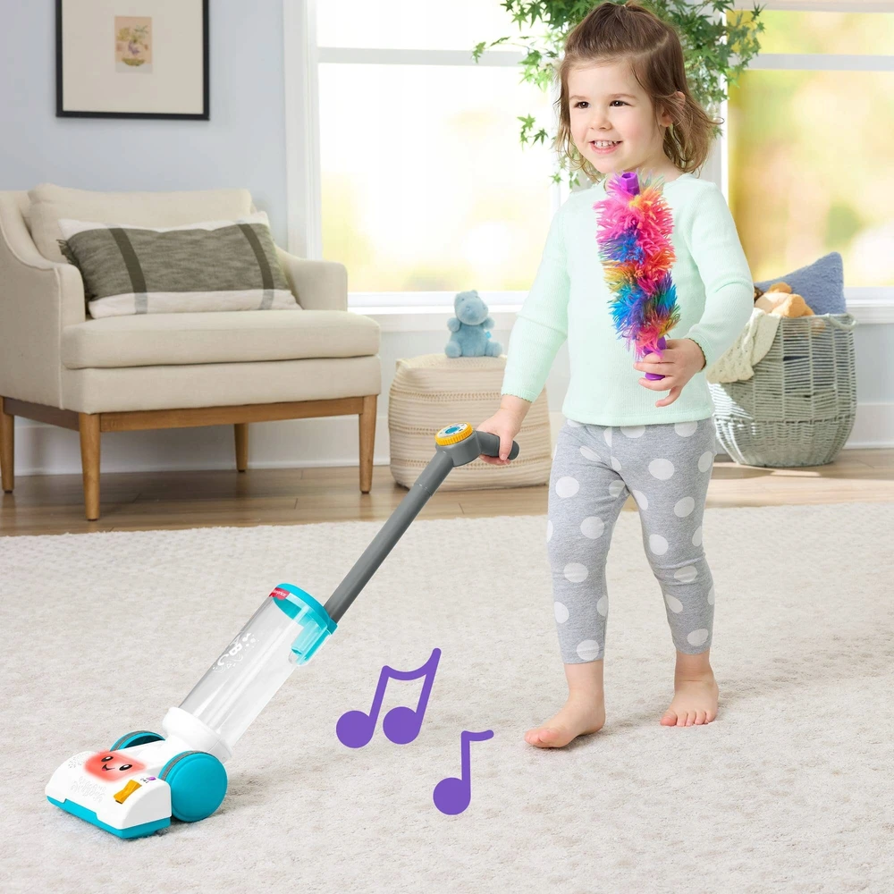 FISHER PRICE dulkių siurblys žaislas Mokykitės ir juokkitės! Malucha 2in1 JMM36