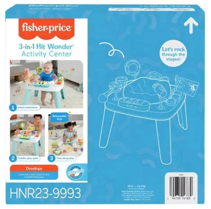 Fisher Price INTERAKTYVUS MOKYMO STALAS VAIKAMS DAUGIAFUNKCINIS STALAS 3-IN-1