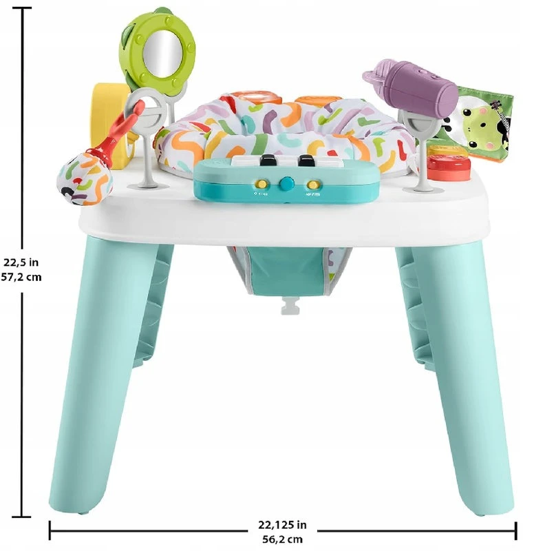 Fisher Price INTERAKTYVUS MOKYMO STALAS VAIKAMS DAUGIAFUNKCINIS STALAS 3-IN-1