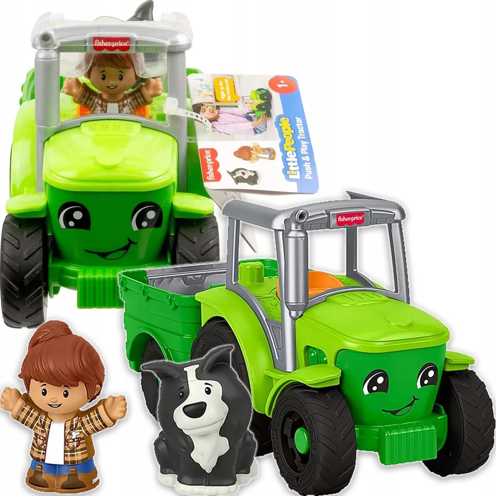 Fisher Price Little People Push and Play traktorius JGX12
