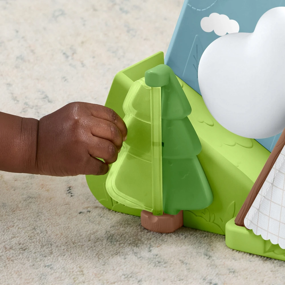 FISHER PRICE MIŠKO DRAUGAI Kalnas su kamuoliukais, aktyvuojantis žaislas +9m