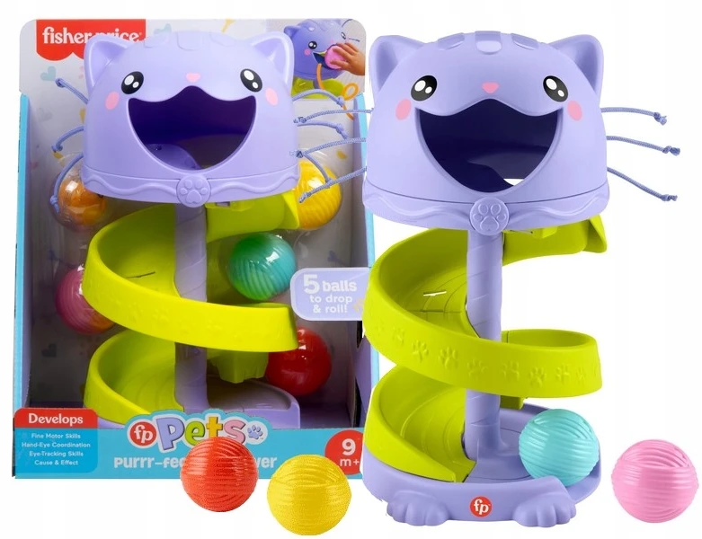 FISHER PRICE PETS CAT TOWER KITTEN lavinantis žaislas kūdikiui +9mėn