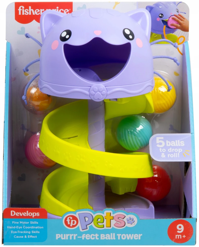 FISHER PRICE PETS CAT TOWER KITTEN lavinantis žaislas kūdikiui +9mėn