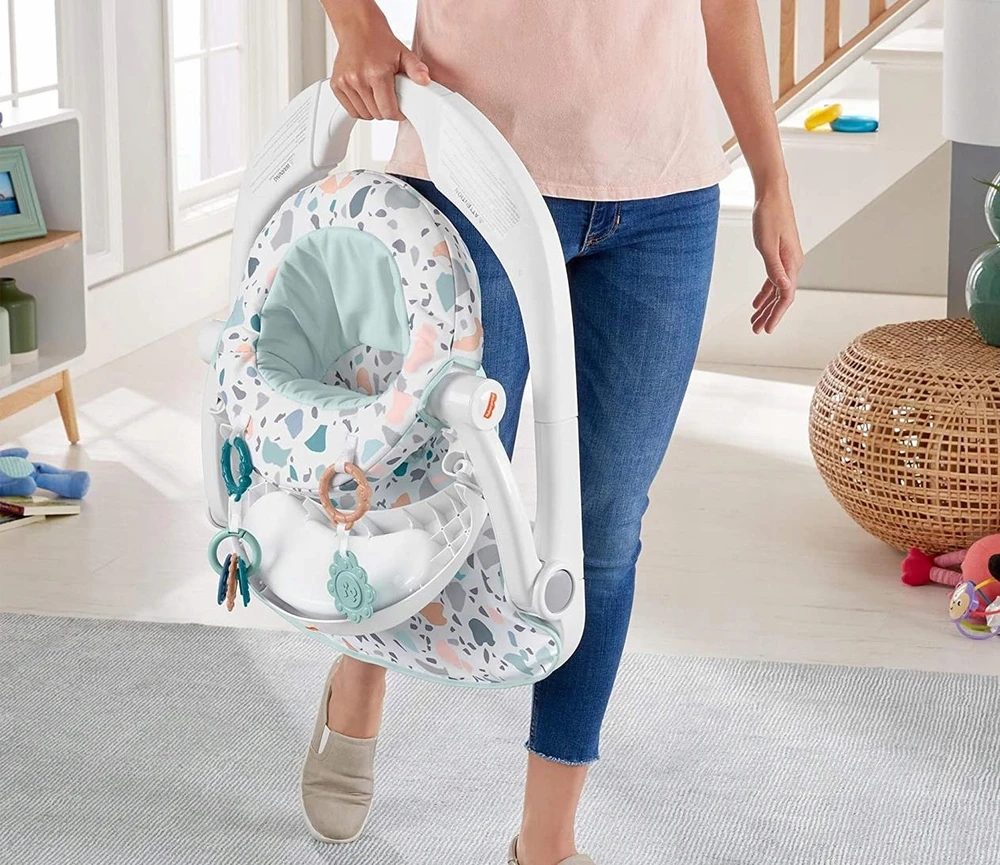 Fisher Price ŽAISLAS UŽ FISHER KAINĄ HBD68 NEŠIOJAMA SĖDYNĖ SU VIRŠU