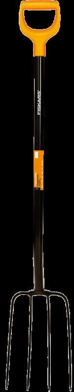 Fiskars Ergonomic šakė kompostui (apvaliais virbais)