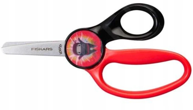 FISKARS ŽIRKLĖS 13cm VAIKAMS, 6 M. M., MOKYKLINĖS, AŠTRIOS, SPALVINGOS
