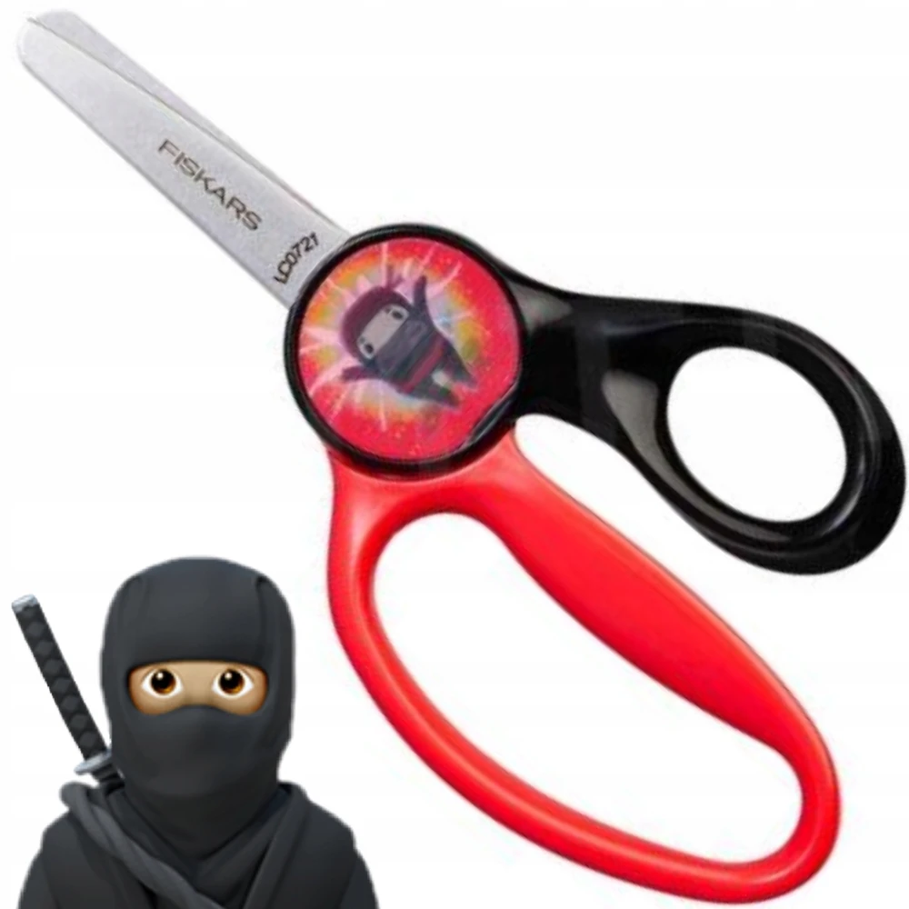 FISKARS ŽIRKLĖS 13cm VAIKAMS, 6 M. M., MOKYKLINĖS, AŠTRIOS, SPALVINGOS