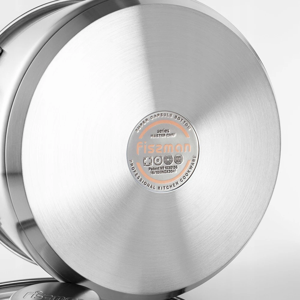 Fissman INOX indukcinis puodas 3,1 L 20 cm, varinis dugnas, dangtis