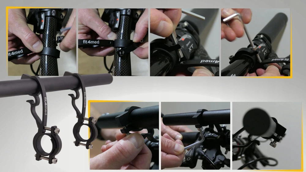 Fit4Med Dviračio laikiklis papildomas vairo pailginimas 40cm uni adapteris
