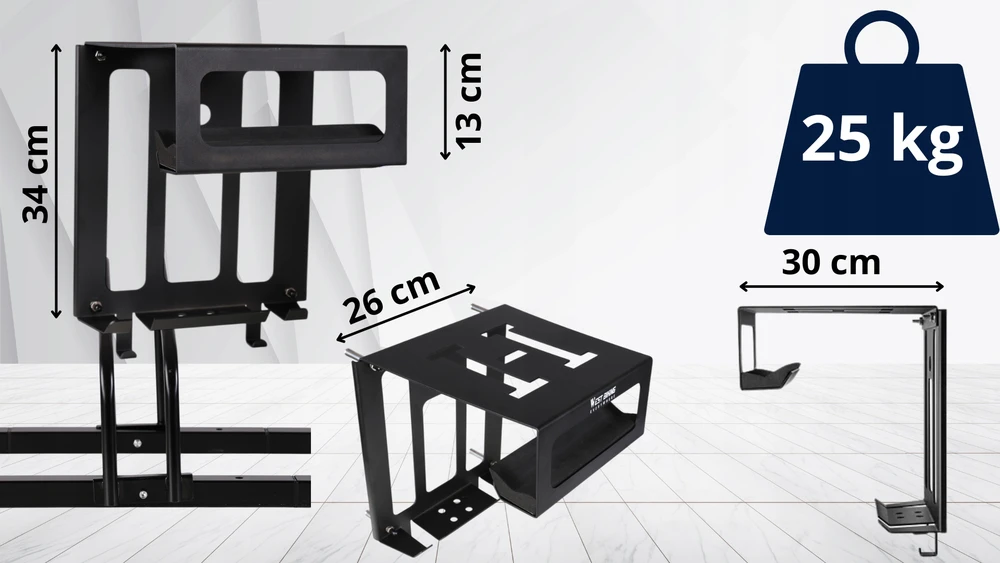 Fit4Med Dviračių laikiklis dviračių laikiklis sieninis kablys plieno iki 25 kg
