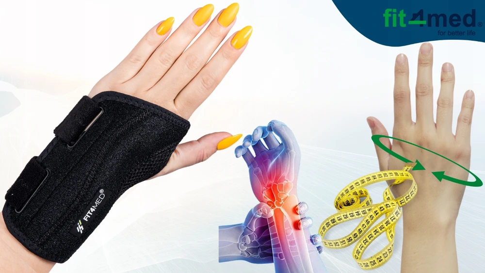 Fit4Med Neopreninis riešo įtvaras stabilizatorius 2 įtvarai