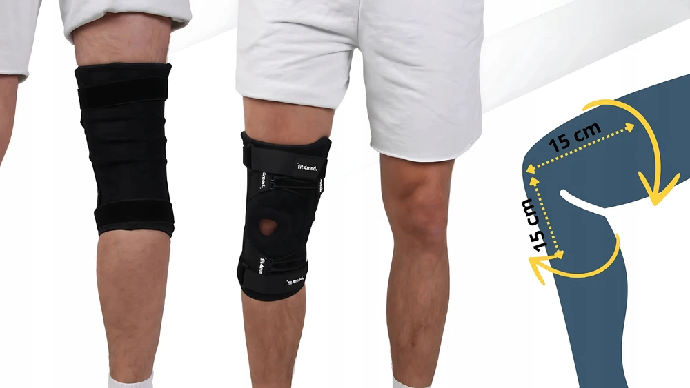 Fit4Med Orteza kolano stabilizator, dydis L, su šoninėmis atramomis