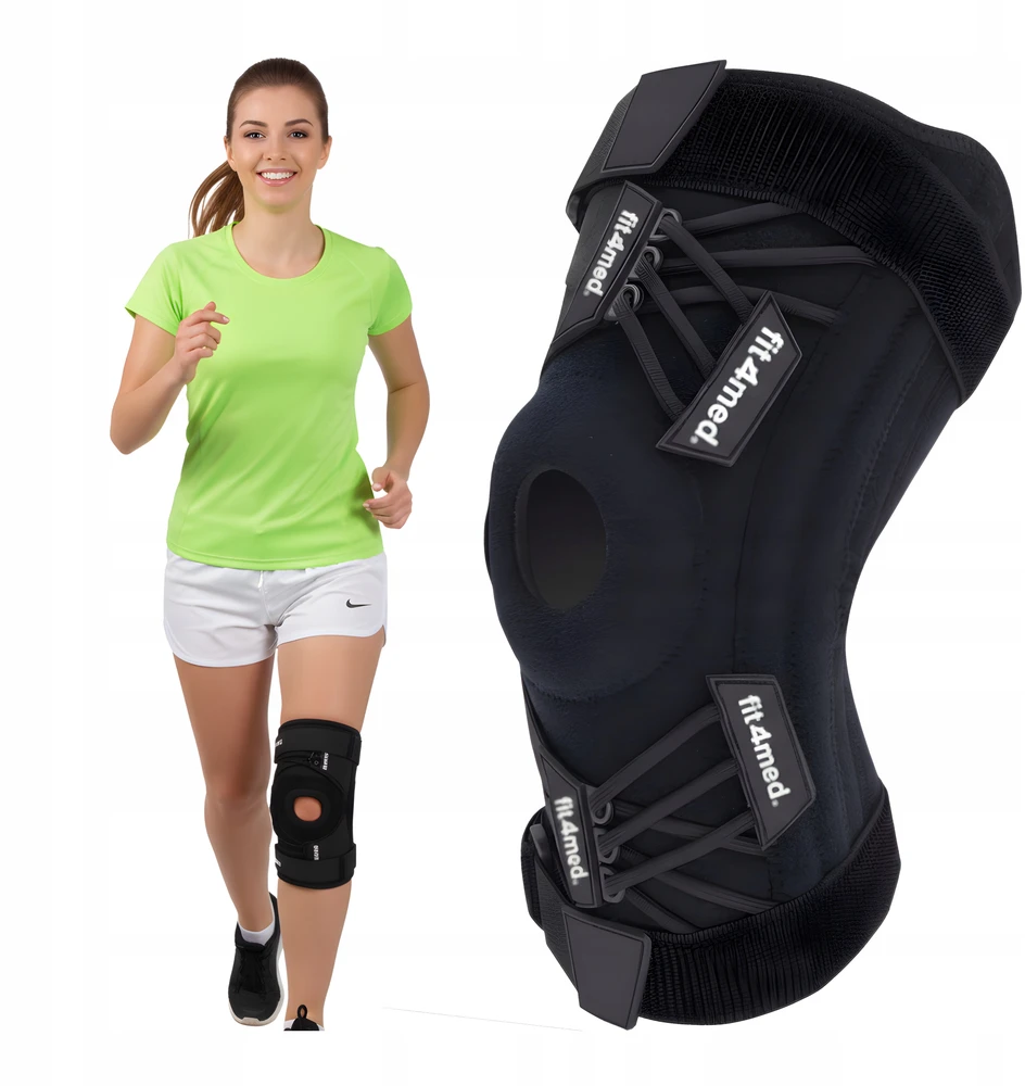 Fit4Med Orteza kolano stabilizator, dydis L, su šoninėmis atramomis