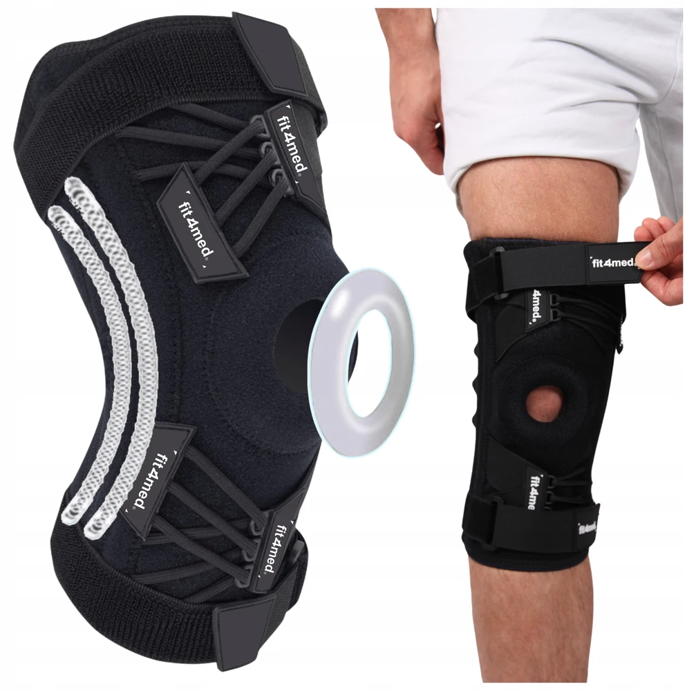 Fit4Med Orteza kolano stabilizator, dydis L, su šoninėmis atramomis