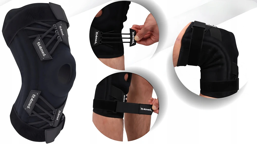 Fit4Med Orteza kolano stabilizator, dydis L, su šoninėmis atramomis