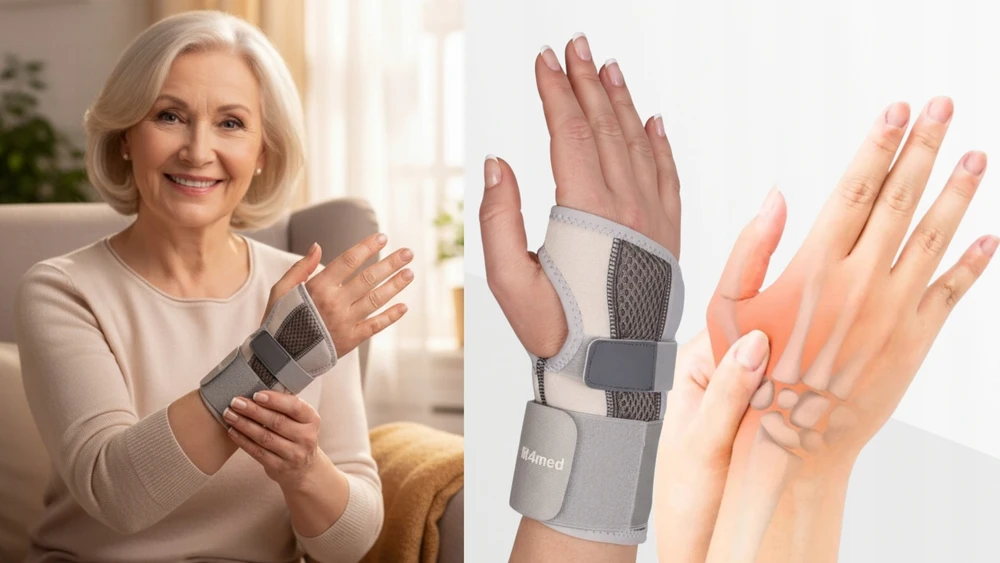 Fit4Med RIEŠO STABILIZATORIUS RANKOS ORTEZAS TEIKIA GERĄ PARAMĄ IR STABILIZAVIMĄ KAIRĖJE RANKOS PUSĖJE