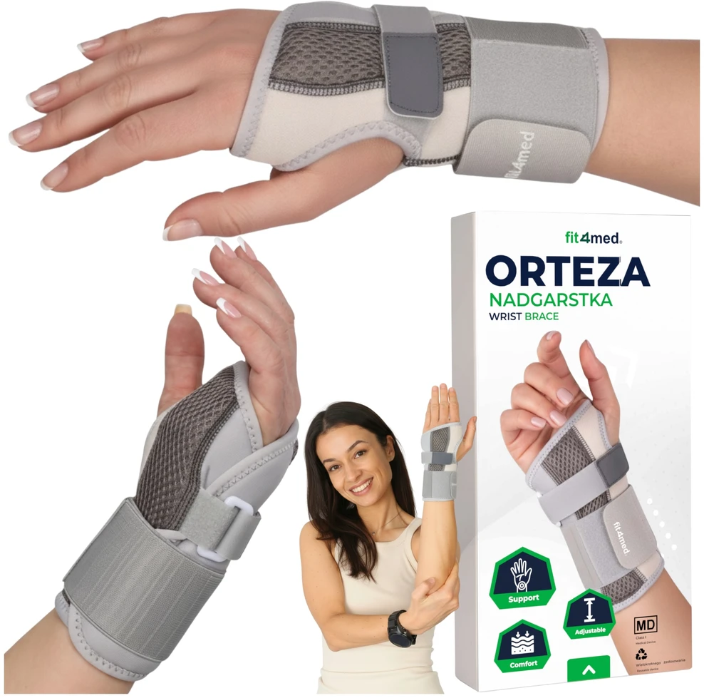 Fit4Med RIEŠO STABILIZATORIUS RANKOS ORTEZAS TEIKIA GERĄ PARAMĄ IR STABILIZAVIMĄ KAIRĖJE RANKOS PUSĖJE