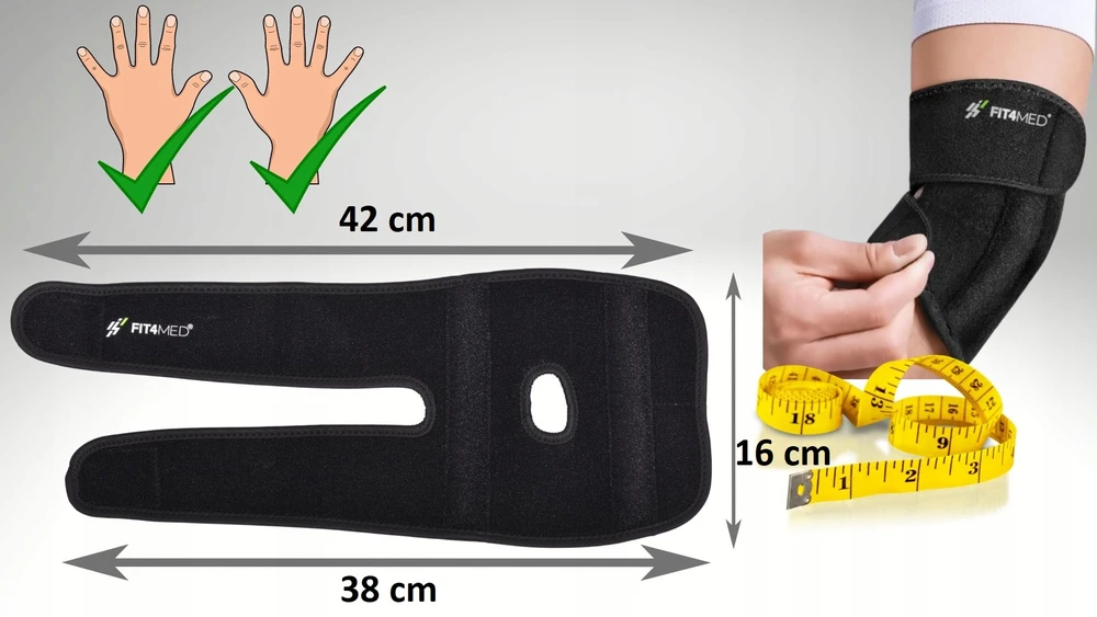 Fit4med strėnų raiščiai teniso alkūnė unisex