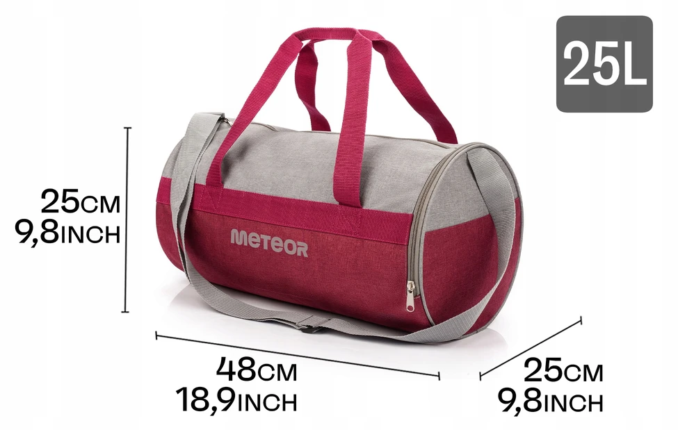 Krespšys Sportinis Meteor 25l Purpurinis Pilkas