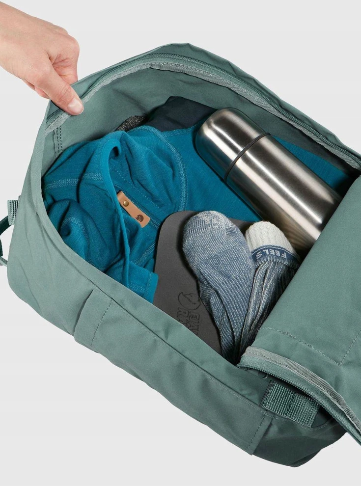 Fjallraven Kanken miesto kuprinė - ochros/konfeti raštas