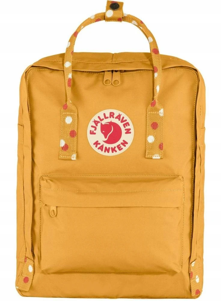 Fjallraven Kanken miesto kuprinė - ochros/konfeti raštas