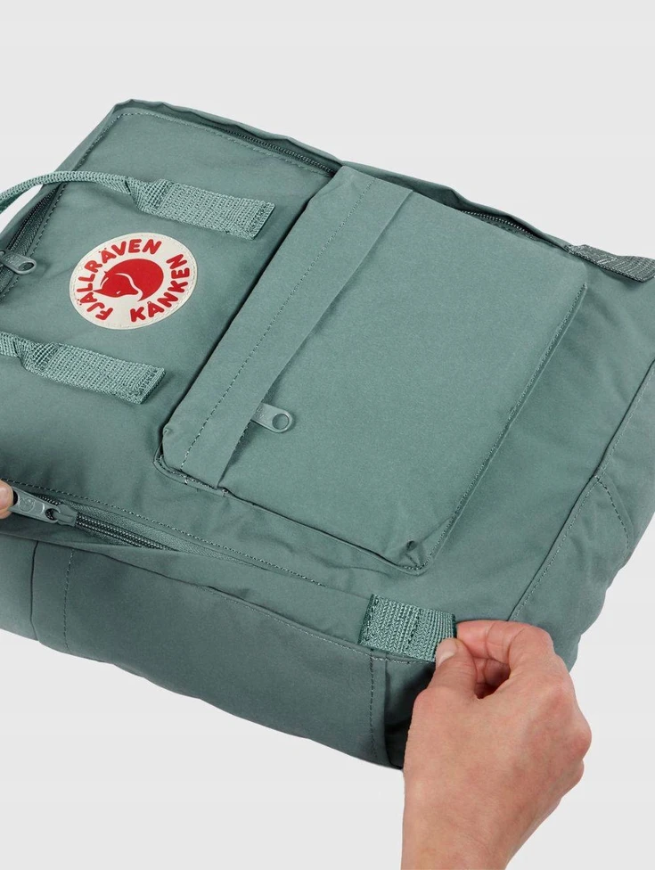 Fjallraven Kanken miesto kuprinė - ochros/konfeti raštas