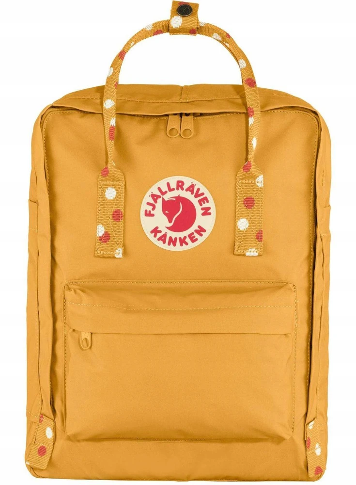 Fjallraven Kanken miesto kuprinė - ochros/konfeti raštas