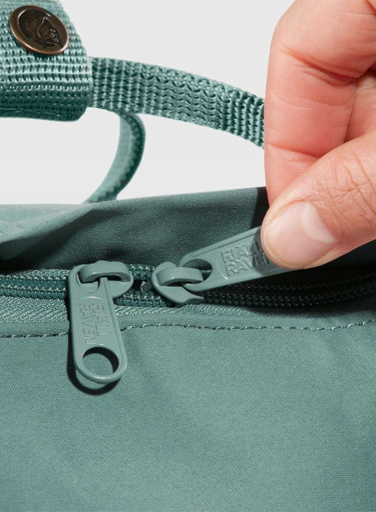 Fjallraven Kanken miesto kuprinė - ochros/konfeti raštas