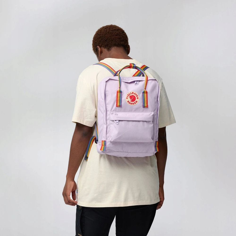 Carruzzo Fjällräven Kanken Rainbow kuprinė Kasdienė kuprinė Ąžuolas Vinilonas