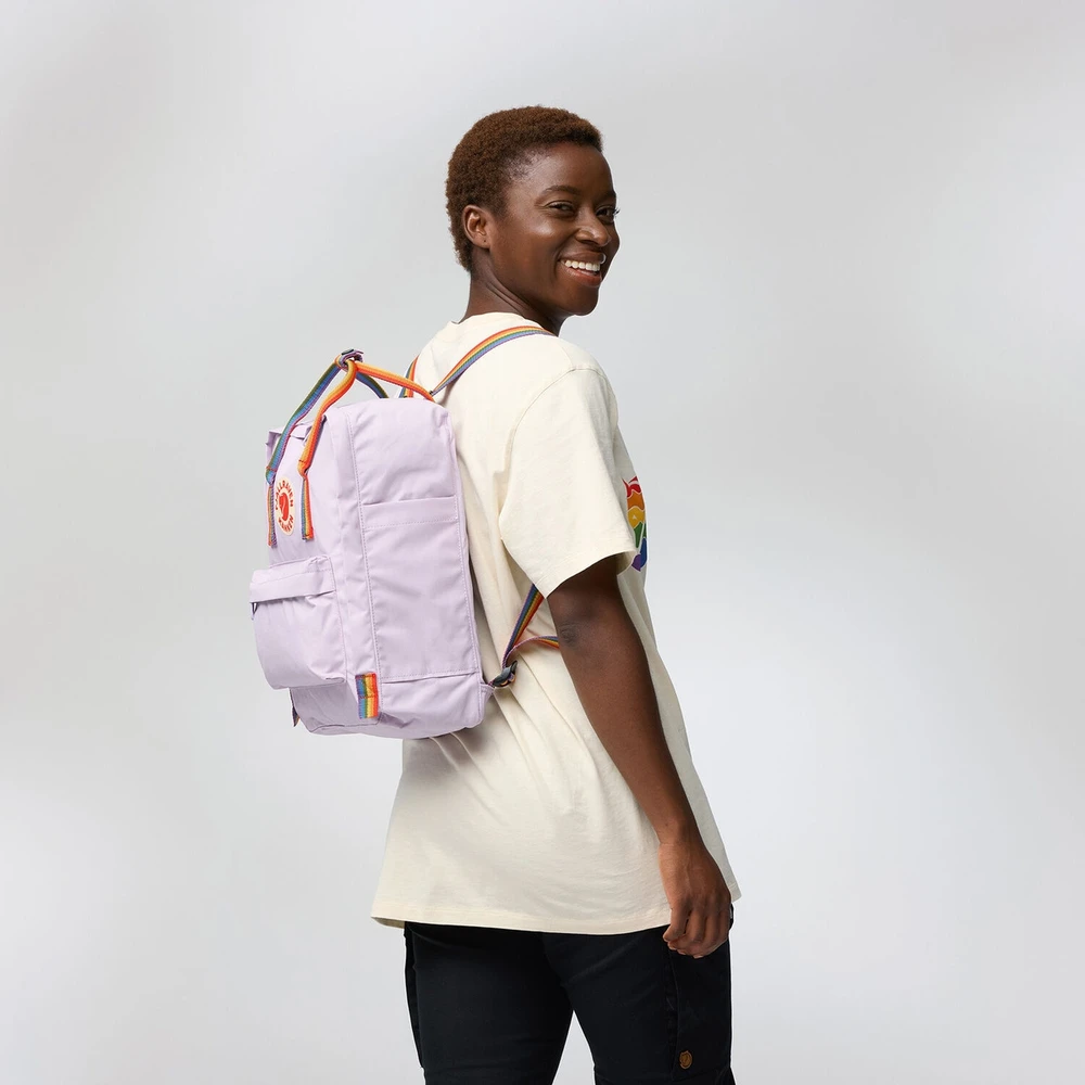 Carruzzo Fjällräven Kanken Rainbow kuprinė Kasdienė kuprinė Ąžuolas Vinilonas