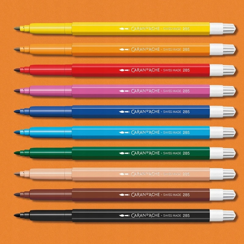 Caran Darche Flamastry akwarelowe CARAN D'ACHE Swisscolor 10vnt