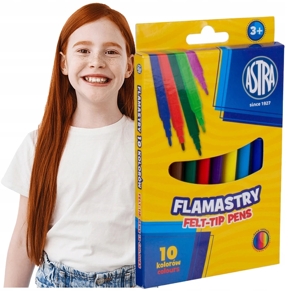 FLAMASTRY ASTRA Pisaki Mazaki Wielofunkcyjne 10kol