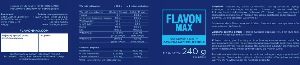 FLAVON Max - tamsių vaisių flavonoidai + burokėliai IMUNITETUI