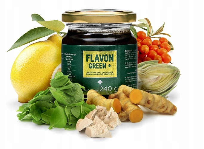 FLAVON Žalias+ NEW Žalias PLUS flavonoidai + ciberžolė + beta glitimas vit C