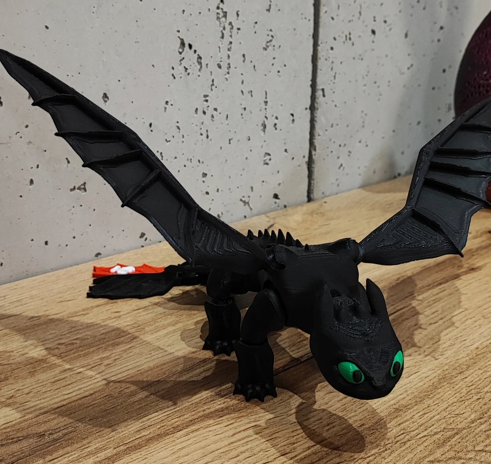 FLEXI Totothless NIGHT FURY Toothless Kaip išmokyti savo drakoną - TIK TOK
