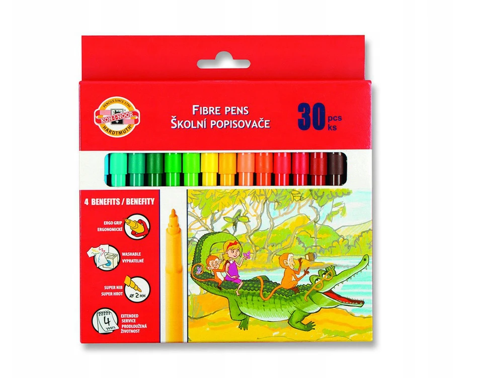 Flomasteriai 30 spalvų - Koh-I-Noor