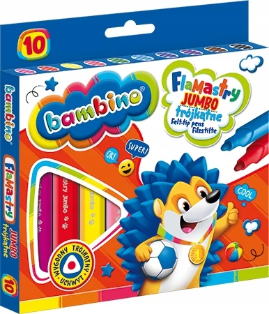 Flomasteriai Bambino, 10 spalvų