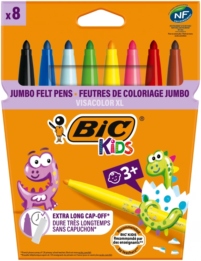 Bic Flomasteriai Visa Color XL, 8 spalvų rinkinys