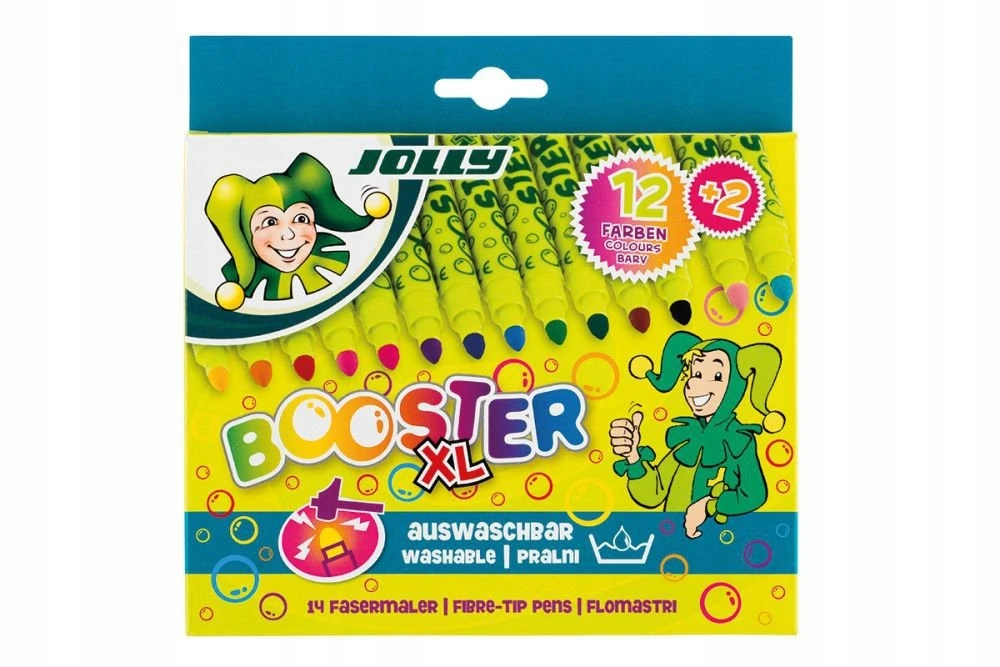 Flomasteriai BOOSTER XL, Jolly, 14 sp.
