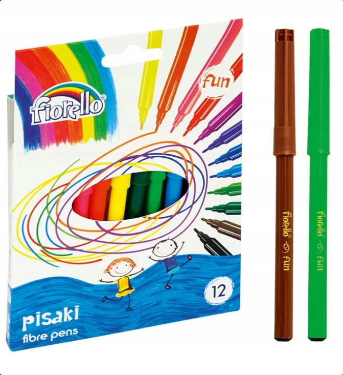 Flomasteriai Fiorello Fun, 12 vnt.