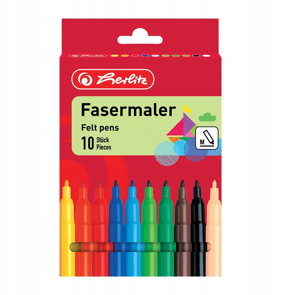 Flomasteriai Herlitz, 10 vnt.