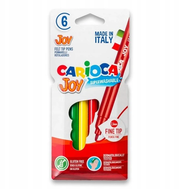 Flomasteriai JOY, Carioca, 6 sp.